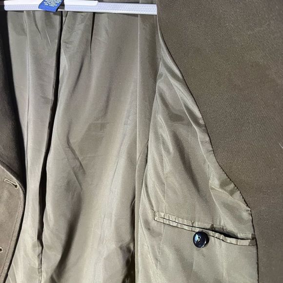 Blazer by Doncaster Collections Olive Green Sz 16 - Picture 6 of 7